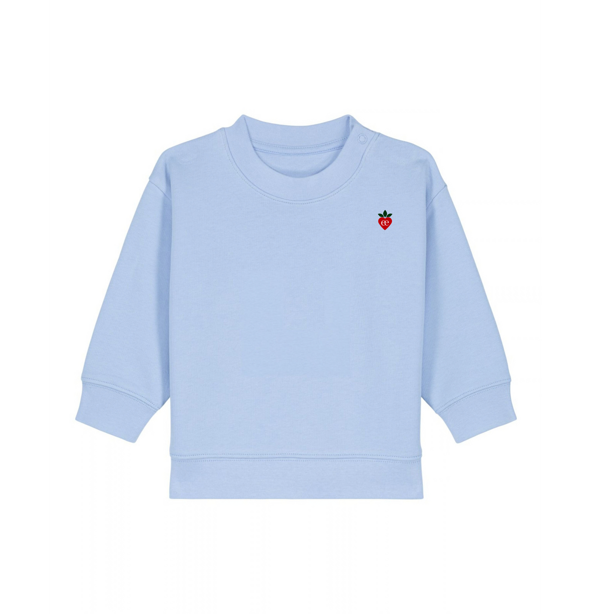 Embroidered Heart Baby Crew