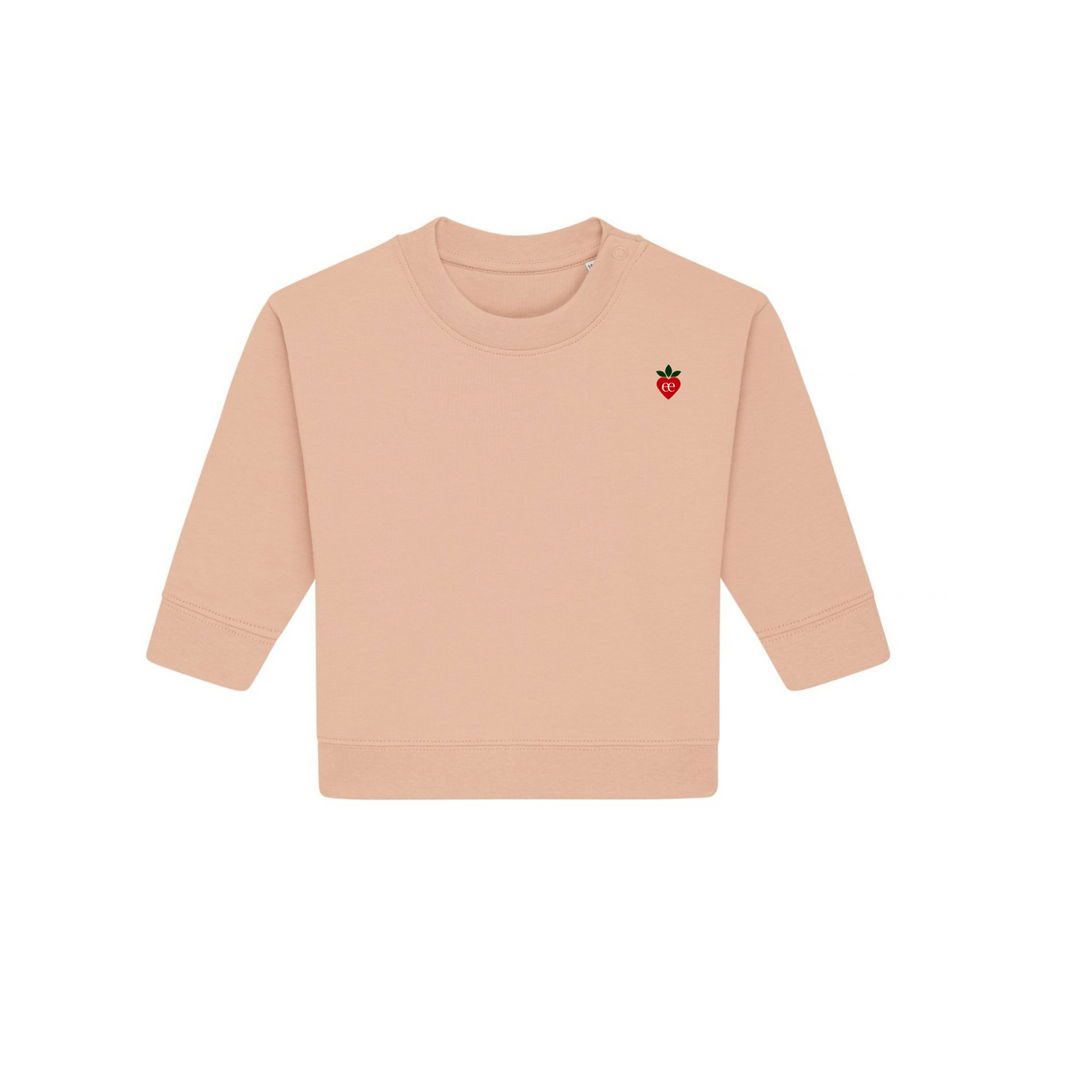 Embroidered Heart Baby Crew