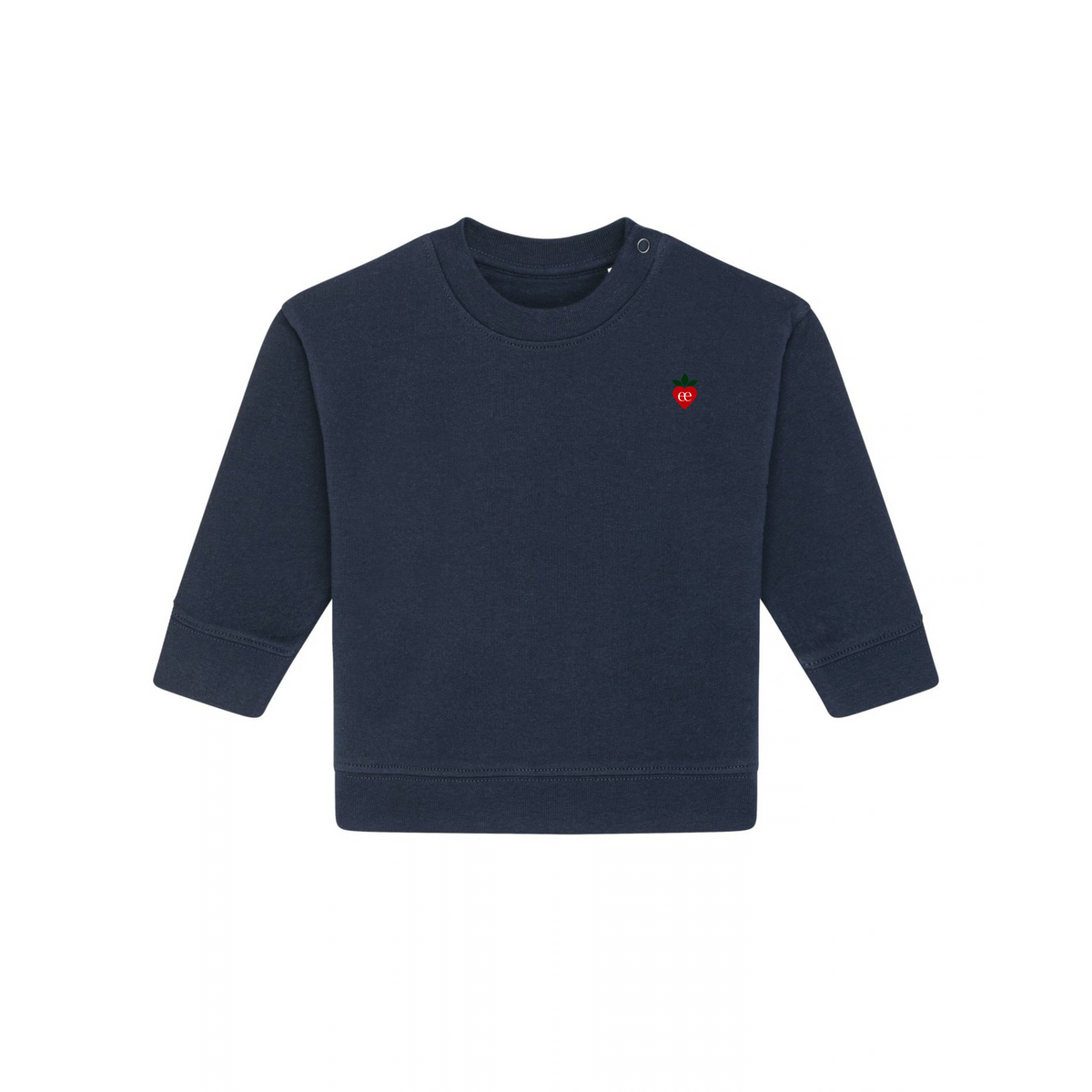 Embroidered Heart Baby Crew