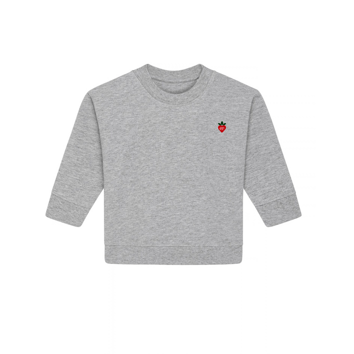 Embroidered Heart Baby Crew
