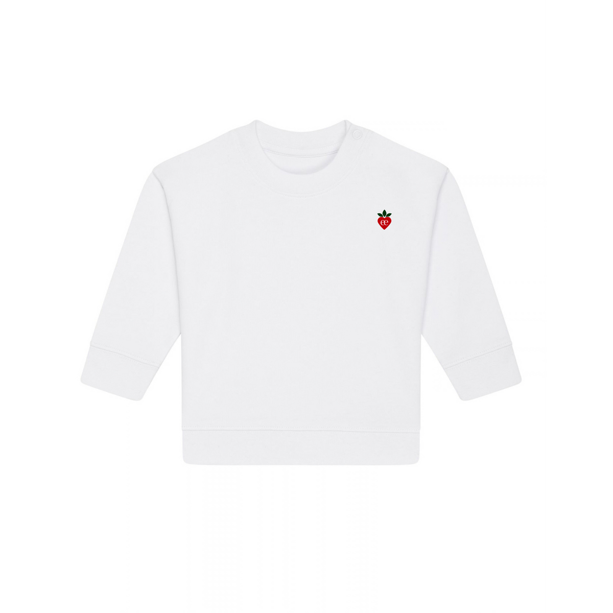 Embroidered Heart Baby Crew