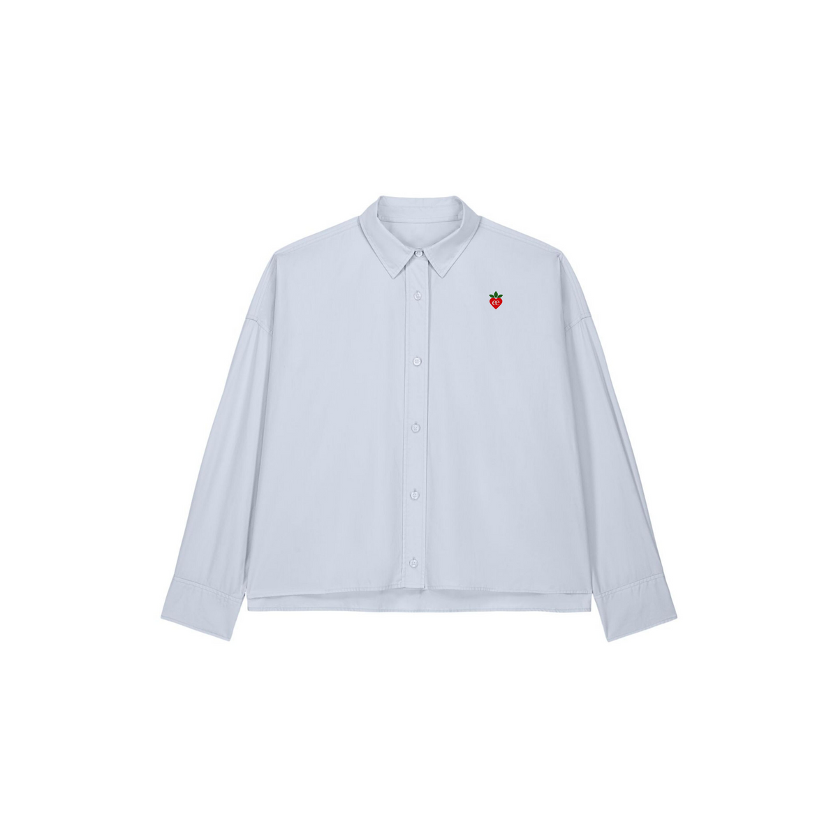 Embroidered Heart Boxy Shirt