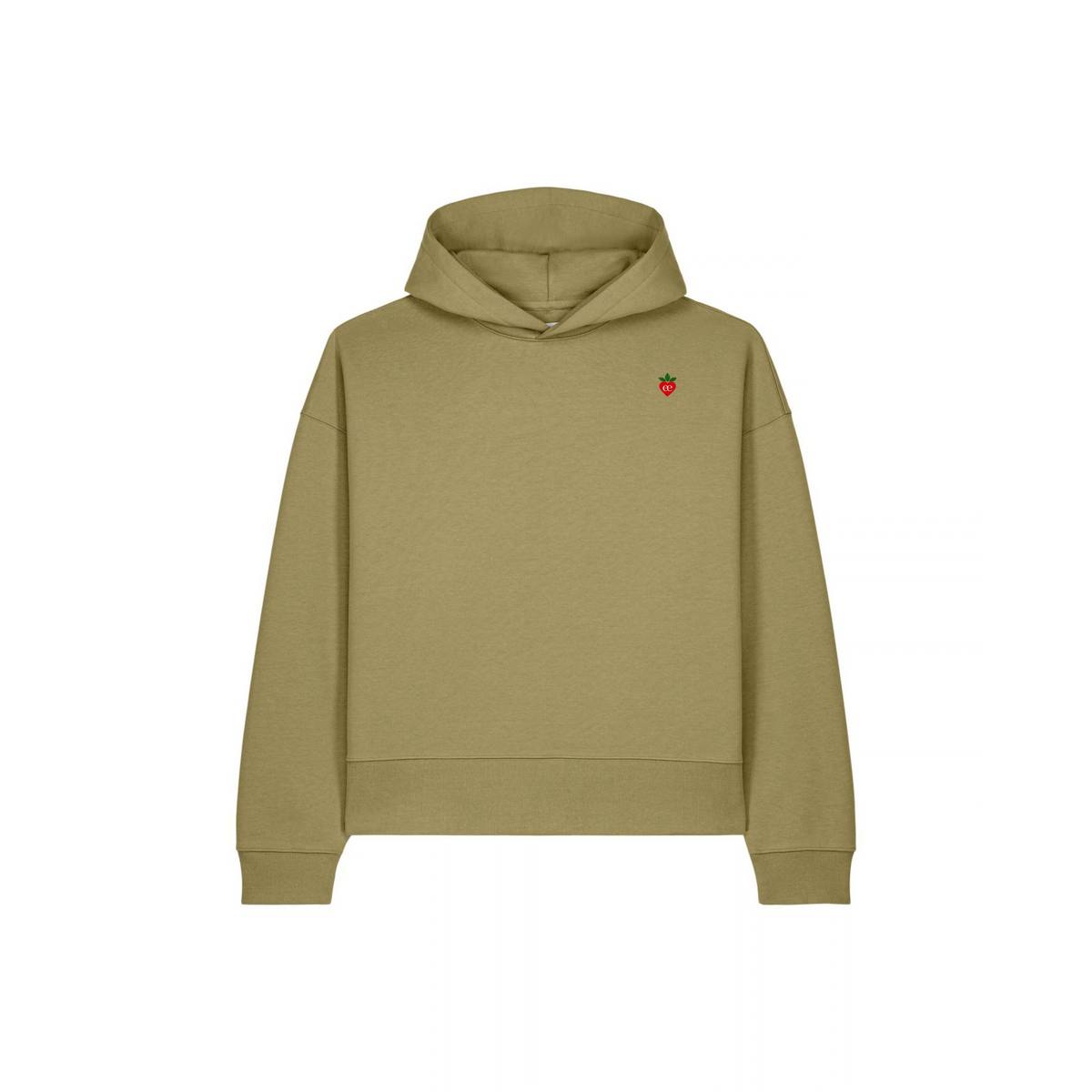 Embroidered Heart Boxy Hoodie