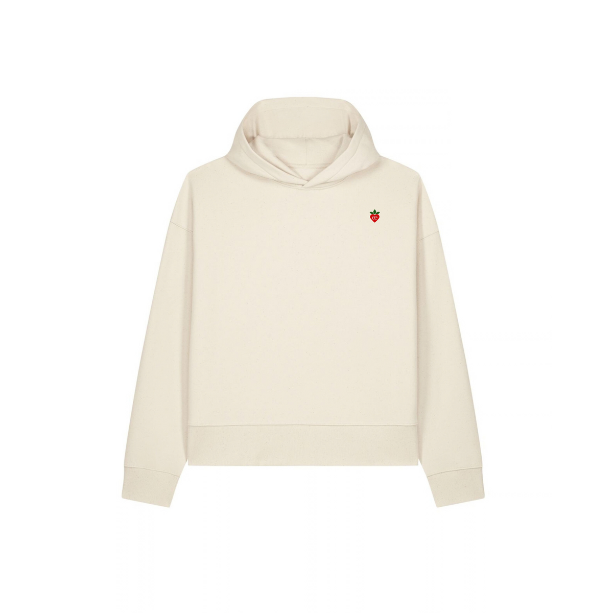 Embroidered Heart Boxy Hoodie