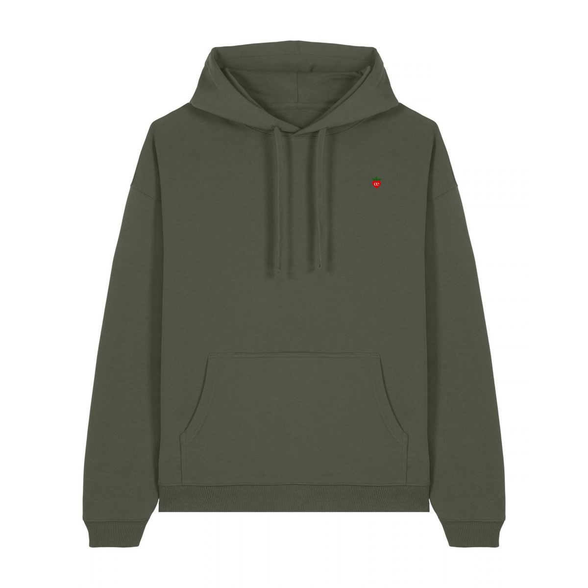 Embroidered Heart Oversized Hoodie